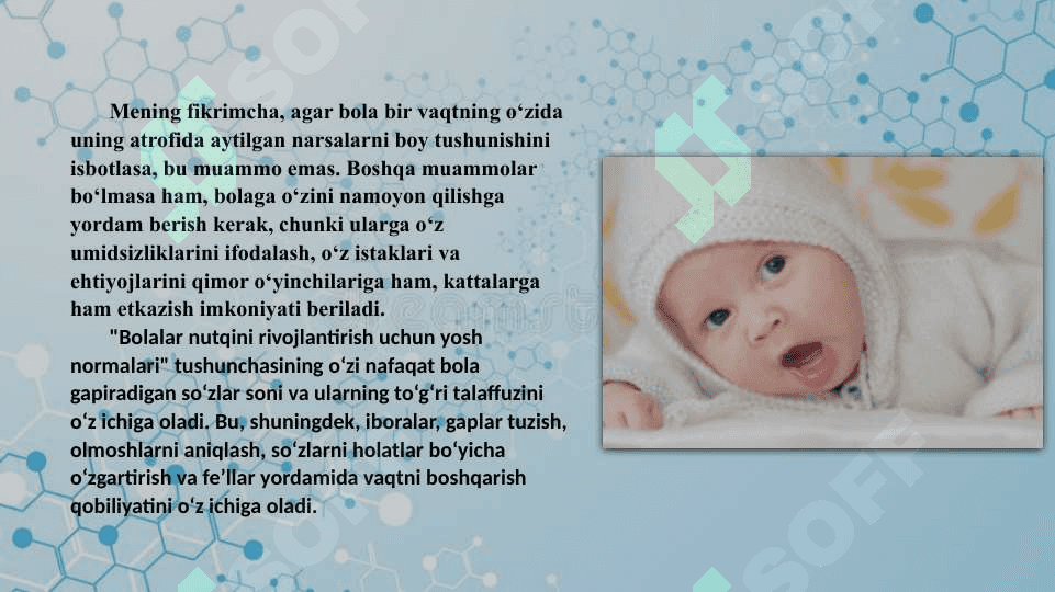 Ilk yoshda bolalar nutqining rivojlanishi norma va potologiya 7