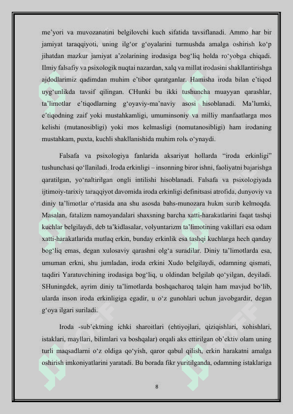 SHAXSNING IRODAVIY SIFATLARI  kurs ishi 35.docx 8