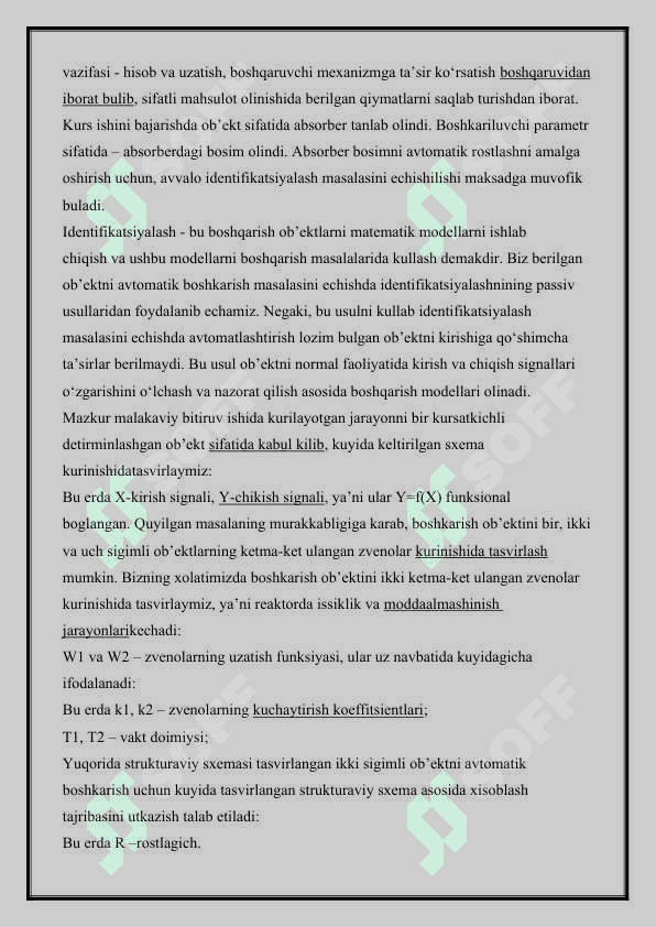 ROSTLASH OB’EKTINING XARAKTERISTIKALARI 3