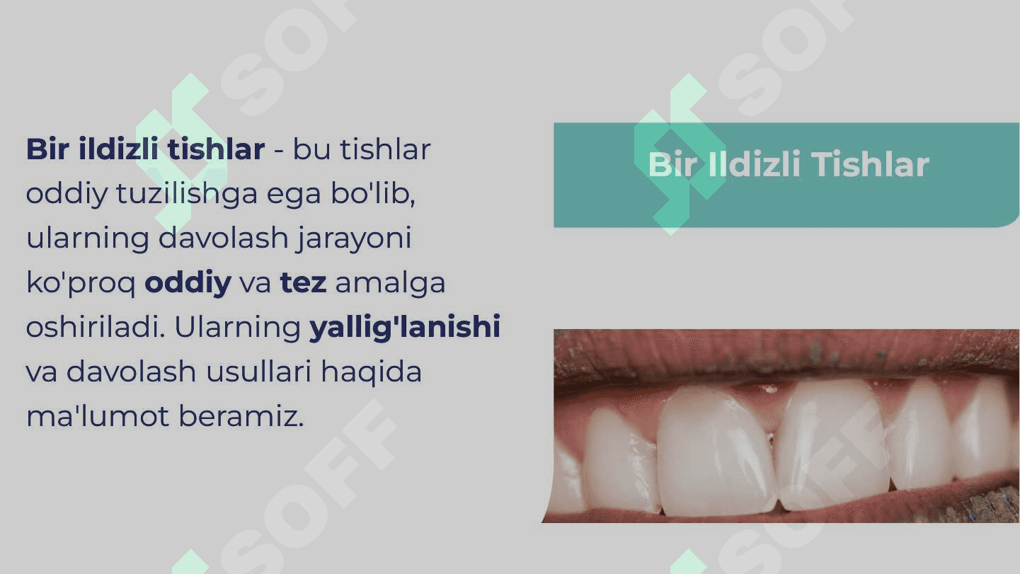Bir va ko'p ildizli tishlarda Surunkali periodontitlarni davolash 4