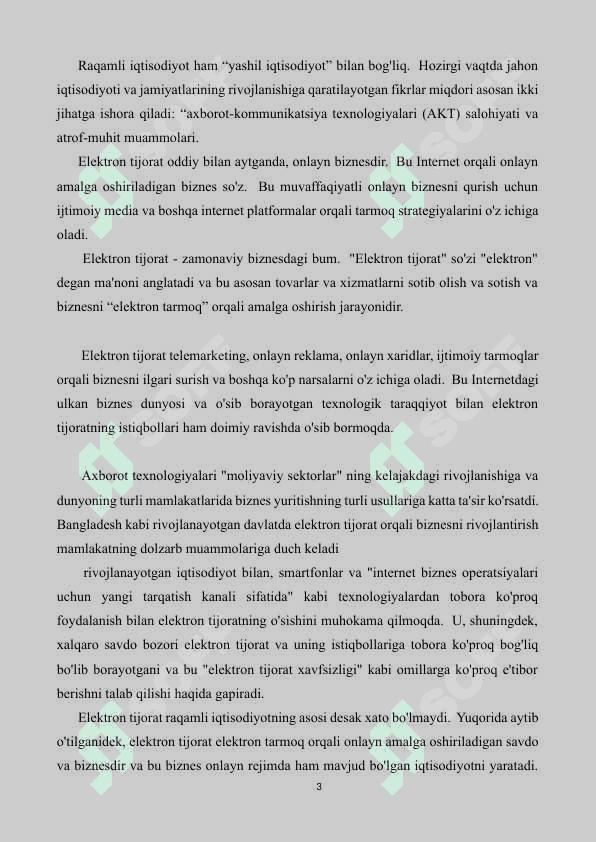 Elektron tijoratda raqamli platformalarning o'rni va ahamiyati 3