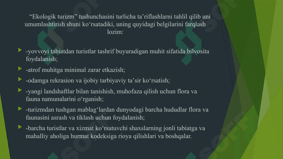 Xalqaro ekoturizm rivoji 5