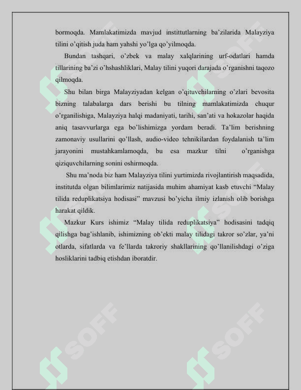 Malay tilida reduplikatsiya 3
