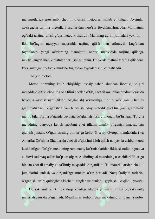 Grammatik tarjima metodi 6