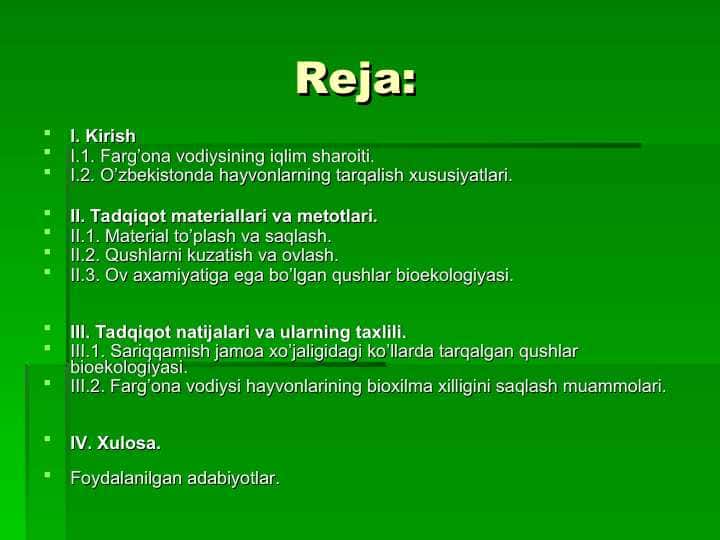 . Farg’ona vodiysining iqlim sharoiti