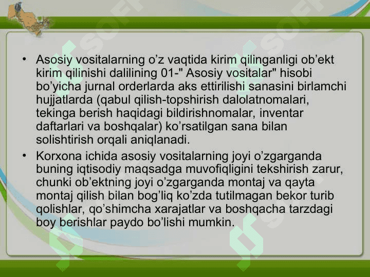 Asosiy vositalar auditi (2) 8