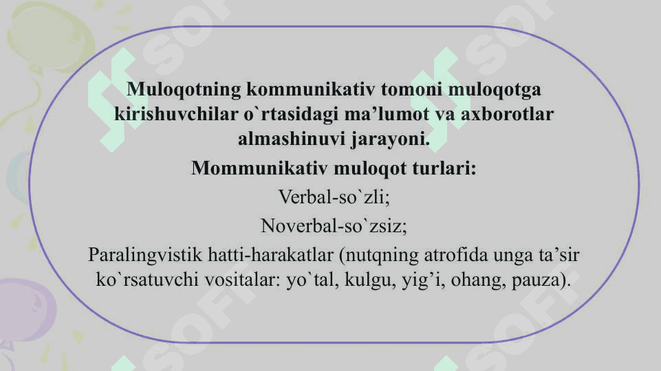 Muloqot ijtimoiy va shaxslararo munosabatlarning ifodasi sifatida 8