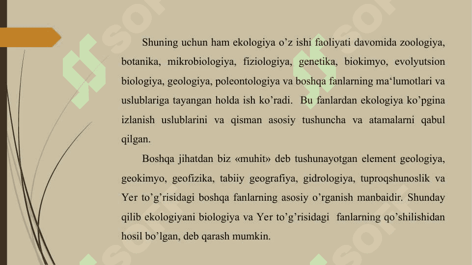 EKOLOGIYA FAN SIFATIDA 6