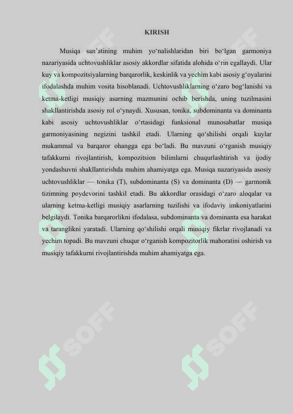 Asosiy uchtovushliklarning qo‘shilishi 2
