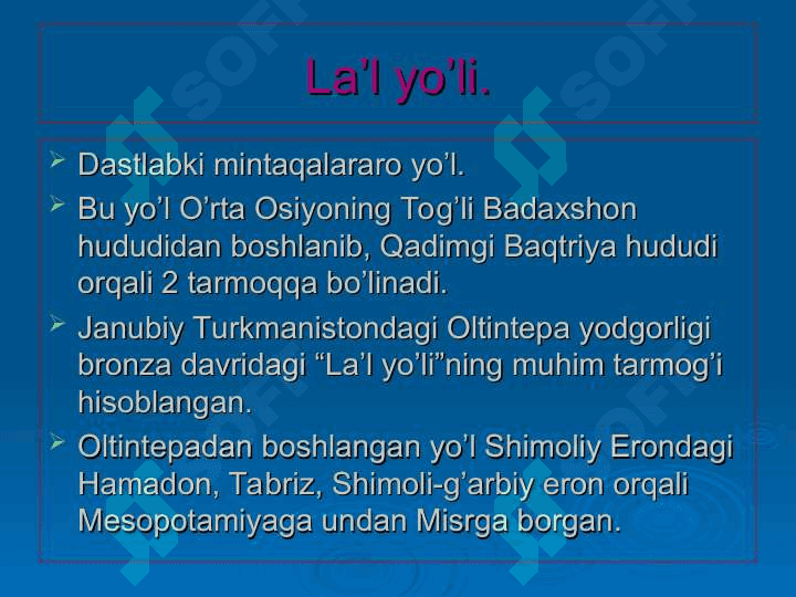 Buyuk ipak yo’li 4