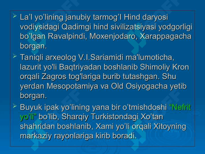 Buyuk ipak yo’li 5