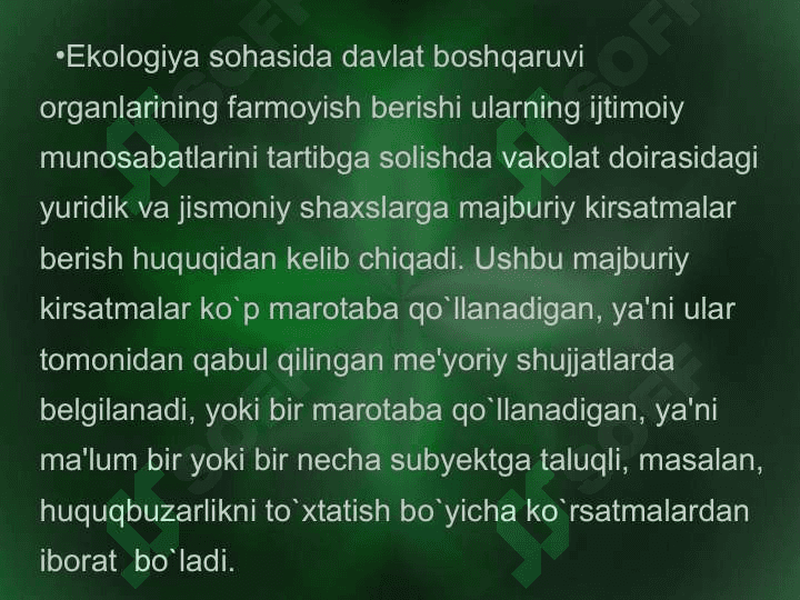 Ekologiya sohasida 4