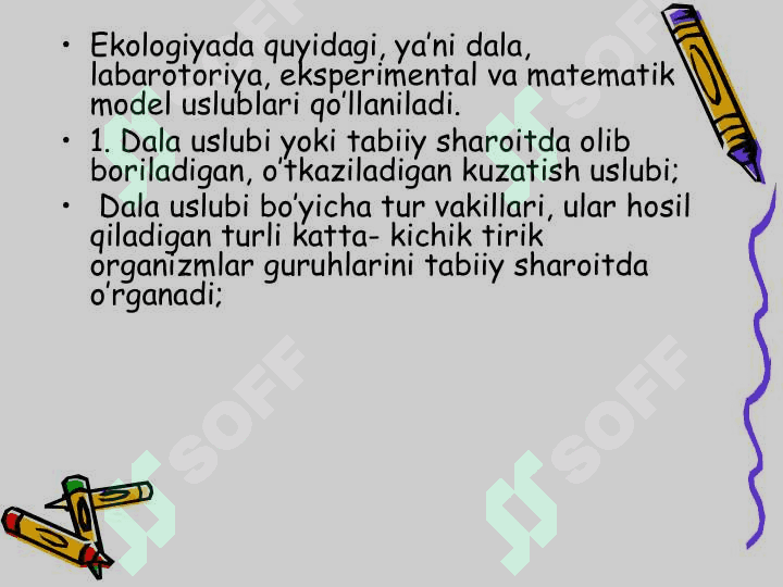 Ekologiya uslublari 3
