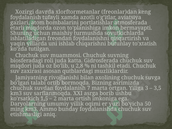 Geoekolik muammolar va ularning yechimi 5