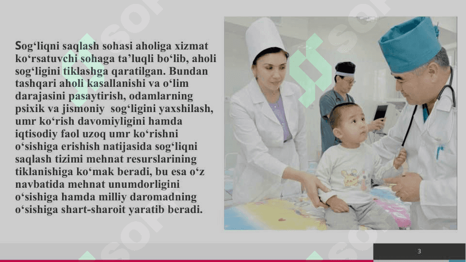 Davlat byudjetining  sog‘liqni saqlash xarajatlari 3