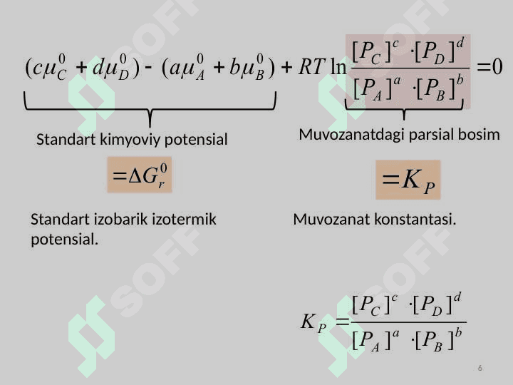 Kimyoviy muvozanat termodinamikasi 6