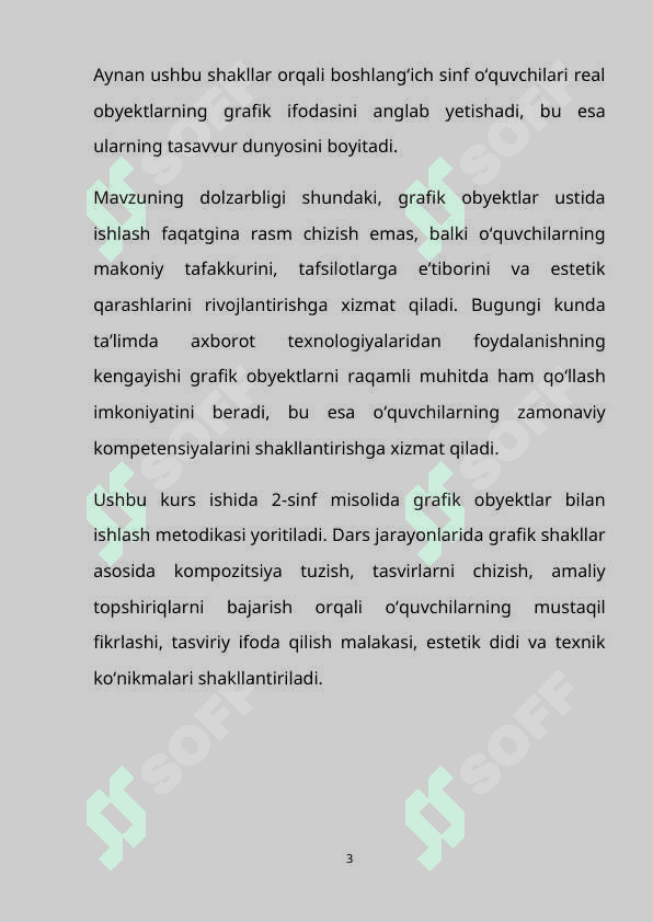 “Boshlang‘ich sinflarda grafik obyektlar ustida ishlash metodikasi (2-sinf misolida)” 3