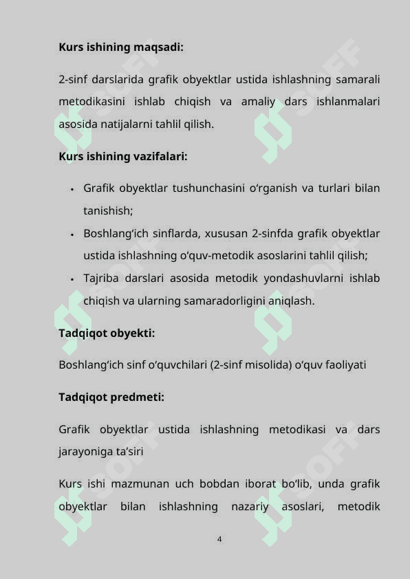 “Boshlang‘ich sinflarda grafik obyektlar ustida ishlash metodikasi (2-sinf misolida)” 4