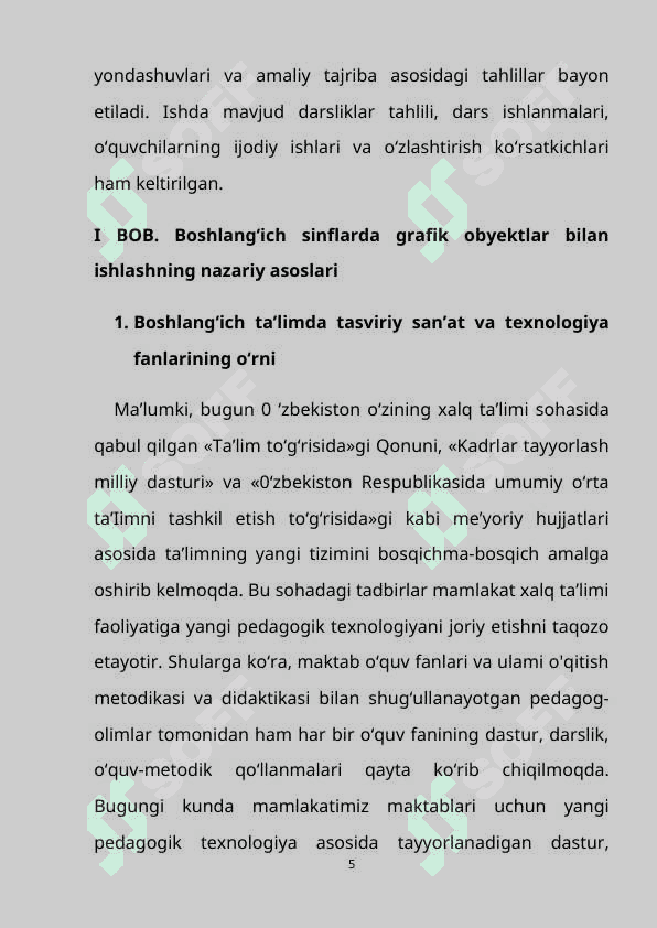 “Boshlang‘ich sinflarda grafik obyektlar ustida ishlash metodikasi (2-sinf misolida)” 5