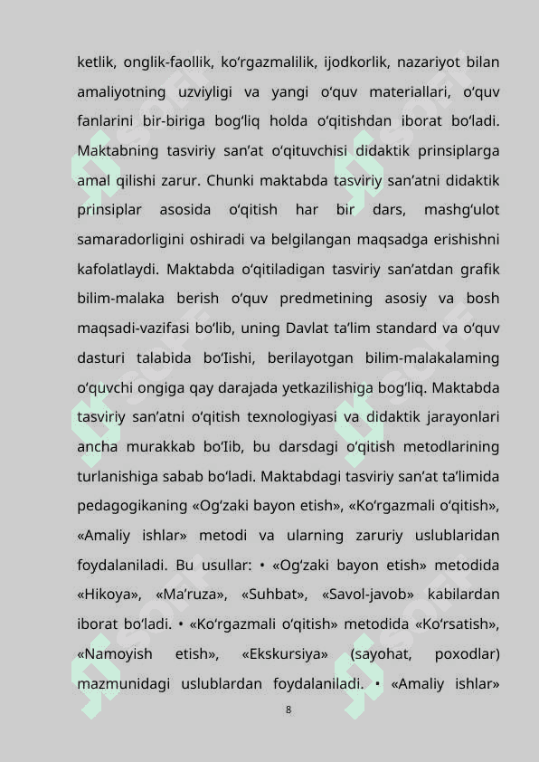 “Boshlang‘ich sinflarda grafik obyektlar ustida ishlash metodikasi (2-sinf misolida)” 8