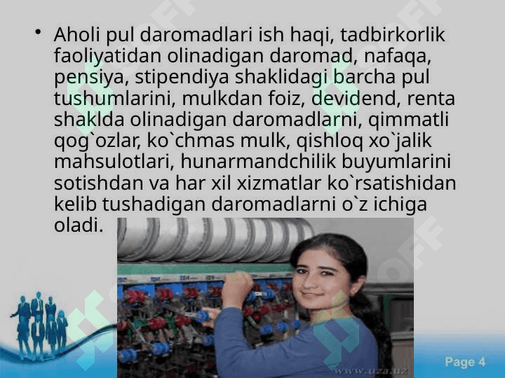 Aholi turmush darajasi  statistikasi 4
