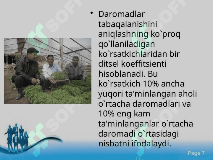 Aholi turmush darajasi  statistikasi 7