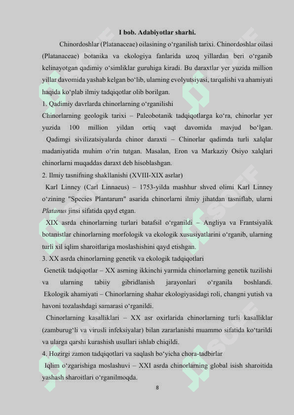Chinordoshlar oilasi 8