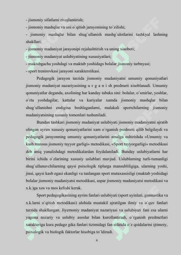 Jismoniy madaniyat nazariyasi va metodikasining ilmiy tadqiqot uslubiyatlari 6