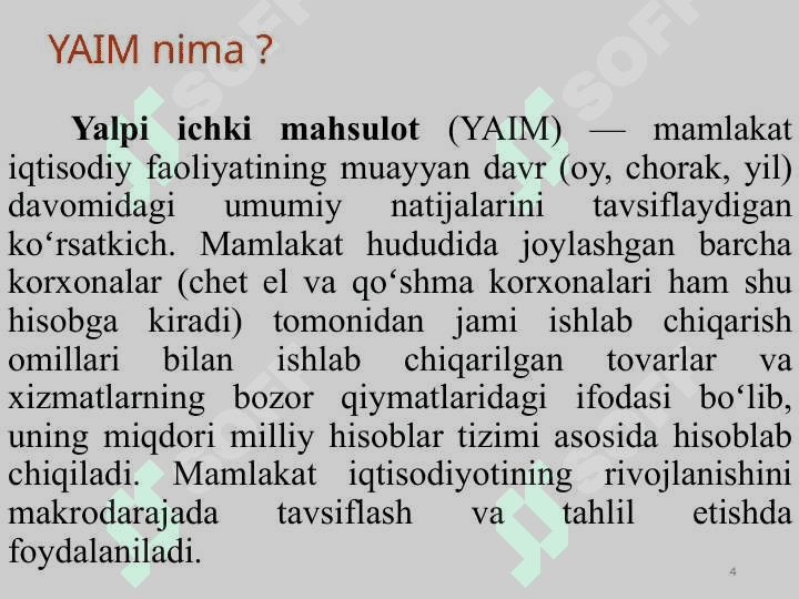 Yalpi ichki mahsulot statistikasi 4