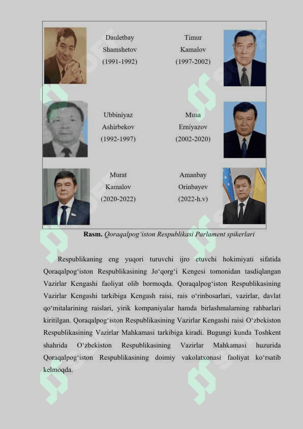Mustaqillik yillarida Qoraqalpog‘iston Respublikasi 2
