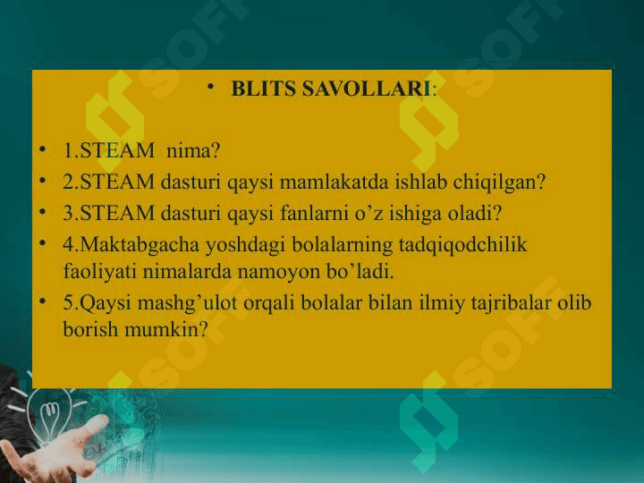 STEAM ta’lim texnologiyasini tadbiq etishda elektron ta’lim resurlaridan foydalanish 3