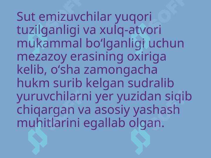 Sut emizuvchilarning qon aylanish tizimi 7