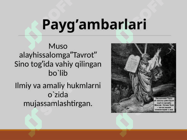 Yahudiylik ta’limoti , an’ana va marosimlari 4
