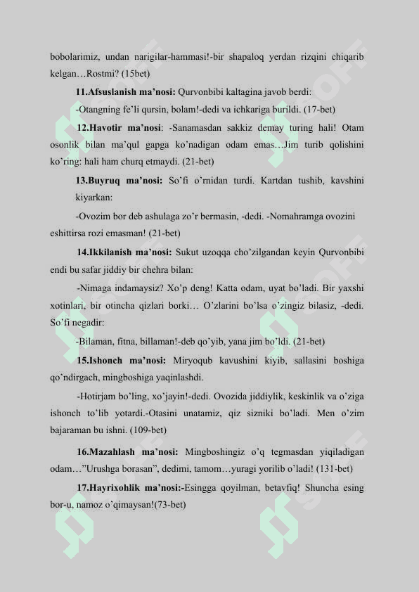 OʻZBEK TILIDA UNDOVLAR 6