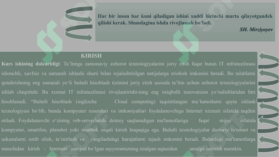 Bulutli texnologiyalar va ularni oʻquv jarayonida qoʻllash 3