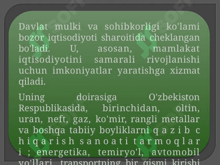 Xususiylashtirish | DAVLAT MULKINI XUSUSIYLASHTIRISH VA BOSHQARISH 3