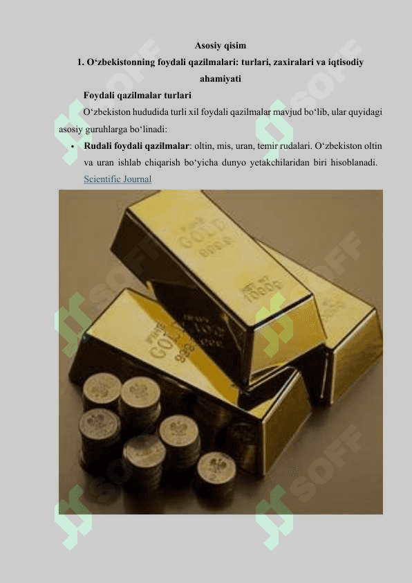 O‘zbekistonning foydali qazilmalari haqida ma'lumot tayyorlash va xaritada belgilash 3