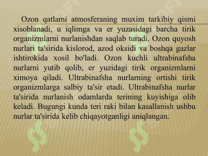 HOZIRGI ZAMON EKOLOGIK MUAMMOLARI 6