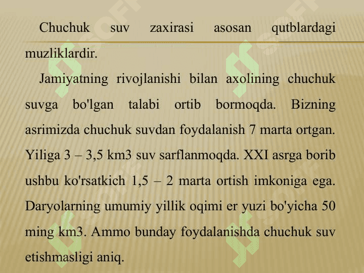 HOZIRGI ZAMON EKOLOGIK MUAMMOLARI 8