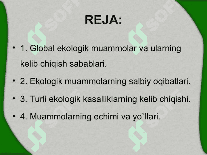 Mintaqaviy ekologik muammolar va ularning kelib chiqish sabablari 2