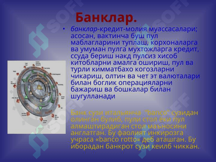 Банкларнинг пайдо булиши ва ривожланиш тарихи. 3