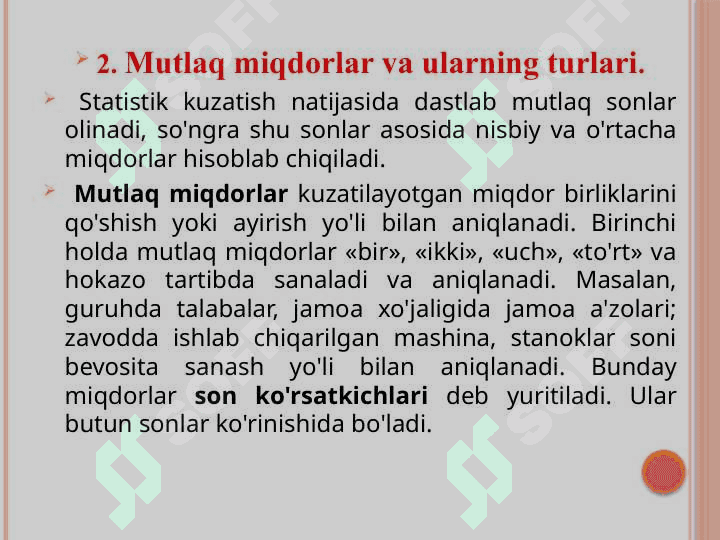 Tasviriy statistika ko’rsatkichlari” 5