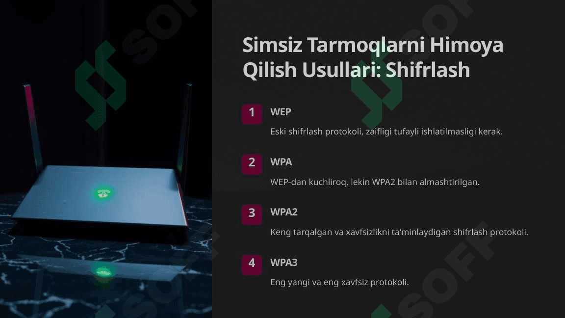 Simsiz tarmoqlar xavfsizligi 3