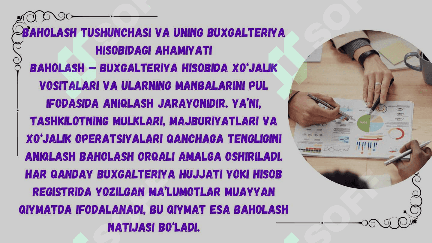 Buxgalteriya hisobida baholash 2