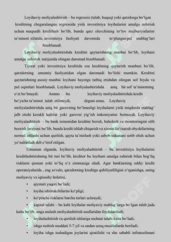 Investitsiya faoliyatini moliyalashtirish manbalari va usullari 2