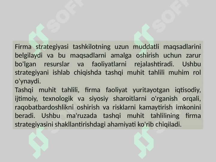Tashqi muhit tahlili 2
