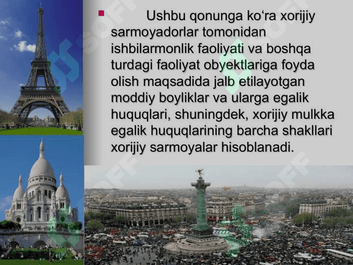 Xalqaro turizmda sarmoyalar jalb etish 4