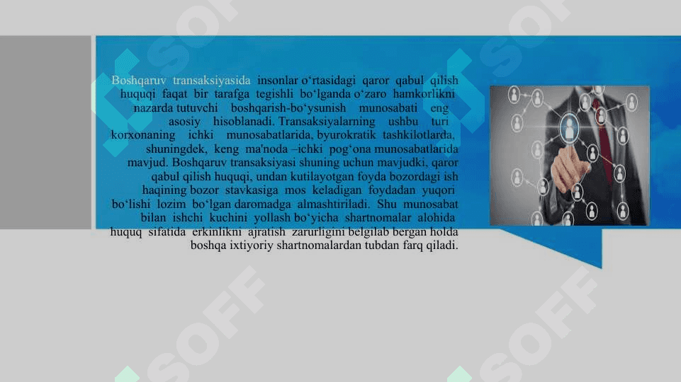 Transaktsiyalar va transaktsion darajatlarning tarkibi va ularning klassifikatsiyasi 8