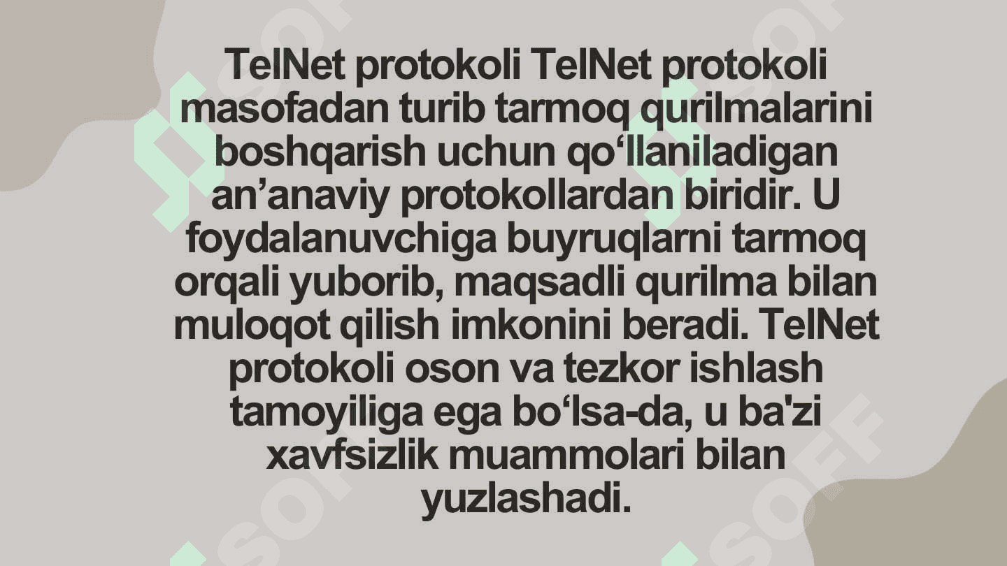 SiskoPaket Traser dasturida TelNet,SSH protokoli bilan ishlash 4