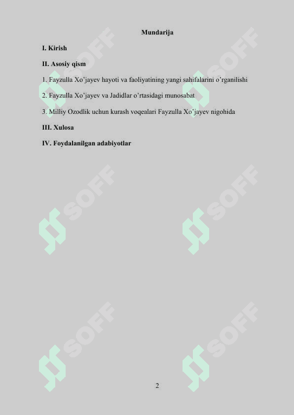FAYZULLA XO’JAYEV HAYOTI VA FAOLIYATI HAQIDAGI YANGI MULOHAZALAR 2
